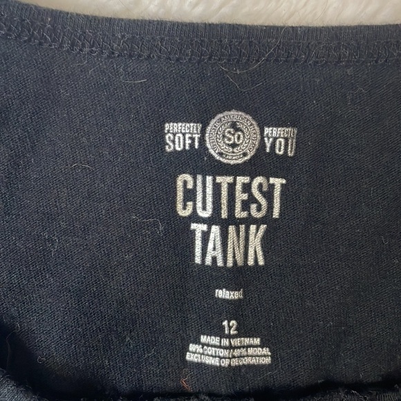 Girls SO Cutest black Tank‎ - Picture 3 of 4